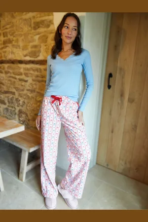 Threadbare 100% coton en dentelle Col en V Ensemble pyjama imprimé42