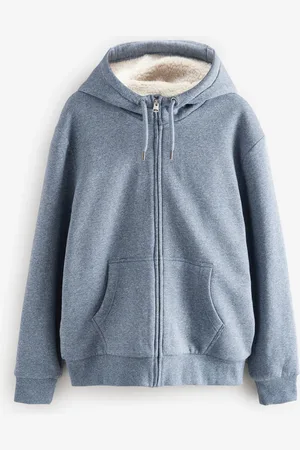 Next Sweat zippé doublé en polaire Borg peau lainée à capucheL