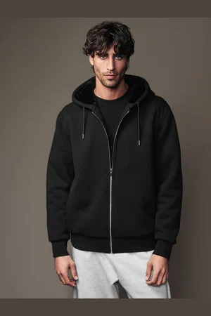 Next Premium Textured Faux Fur Lined Zip Up FleeceS