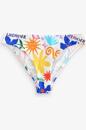 Eleanor Bowmer Dreamer Print High Leg White Ground Bikini Briefs34
