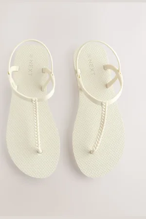 Next Beach Plaited Toe Thong Sandalseu43