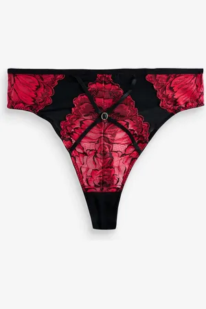 Ann Summers Nightfall Floral Lace High Waist Thong36