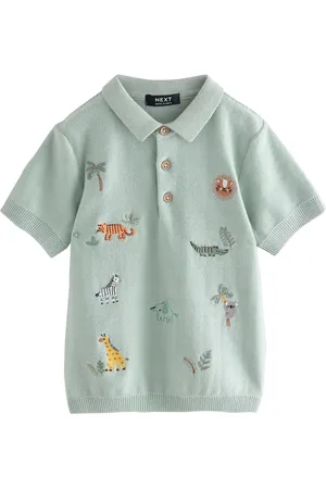 Next 100#Polos brodés Manches courtes en tricot de coton (3mths-7yrs)6874cm