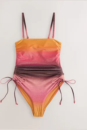 Next Maillot de bain Bandeau gainant à jambes froncées44