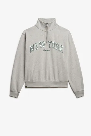 Superdry Athletic Essential Appliqué Half Zip 100% Cotton Hoodie44