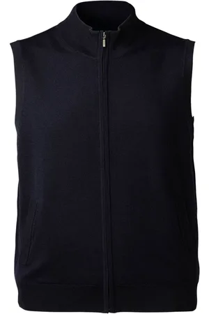 Charles Tyrwhitt Veste sans manche zippée en laine mérinos pureS