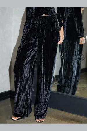 Threadbare Pantalon ample en velours Effet froissé44