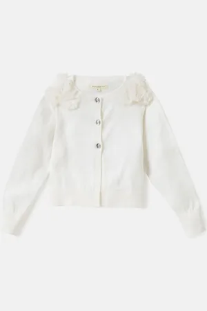 Angel & Rocket 100{Garniture de fleurs en coton Cardigan2 - 3 ans (92 - 98cm)