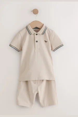 Next 100% Cotton Short Sleeve Polo Shirt & Shorts Set (3mths-7yrs)98104cm