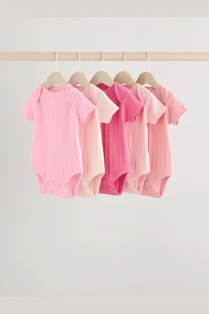 Next Bébé Manches courtes Ribbed 100% Cotton Body 5 LotUp to 1 Month (56cm)