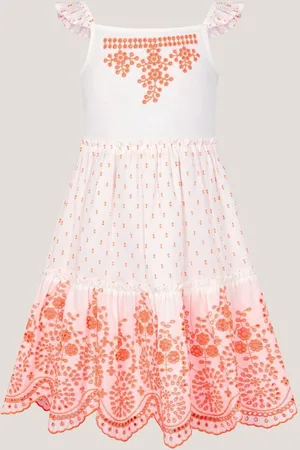 Monsoon Broderie Tiered Cotton Sundress110116cm