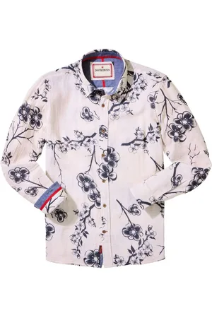 Joe Browns Japanese-Inspired Floral Print Long Sleeve 100% Cotton Shirt2X-Large