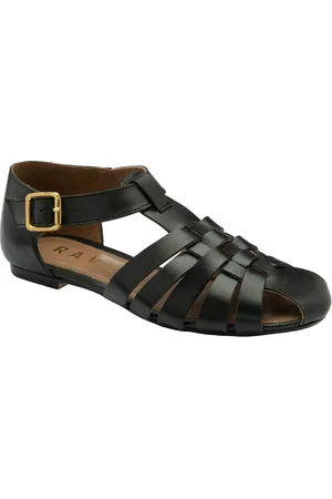 Ravel Sandales Fisherman plates en cuir