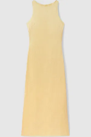 Anna Quan Robe longue plissée à ourlet brut38
