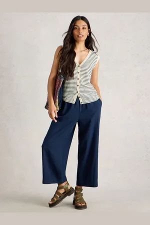 White Stuff Naria Rayure Lin Blend Tank44