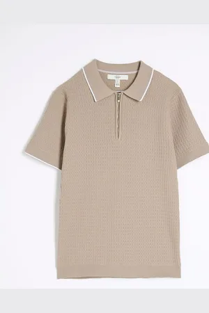 River Island Pierre Courts Ajusté aux Muscles texturés à liseréspetit