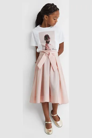 Reiss Jupe mi-longue Garcia plissée en taffetas à ceinture5 - 6 ans (110 - 116cm)