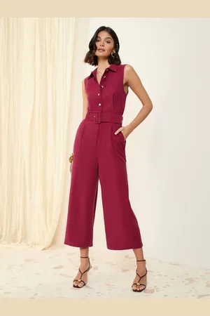 Friends Like These Sleevless Belted Utility Tailored Jumpsuit44