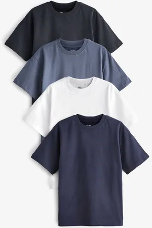 Next T-shirt décontracté 100% coton 4 Paquet (3-16ans)16 ans (176cm)