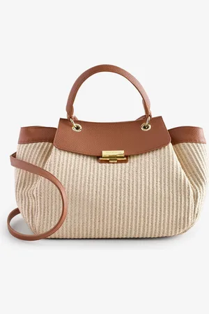 Armani Exchange Raffia Style Large Brown Bagun