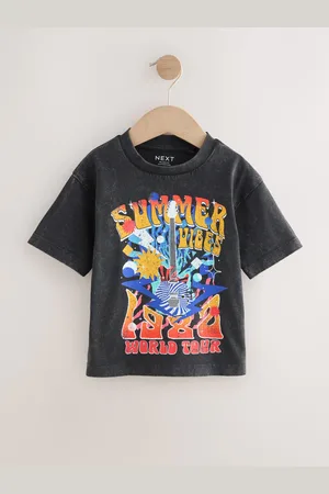 Next 100% Cotton Short Sleeve Acid Wash T-Shirt (3mths-7yrs)6 - 7 ans (116 - 122cm)