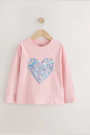 Next 100% Coton Sequin Caur Manches longues T-shirt (3-16ans)4 ans (104cm)