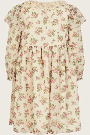 Monsoon Long Sleeve Floral Sparkle Dress10 ans (140cm)