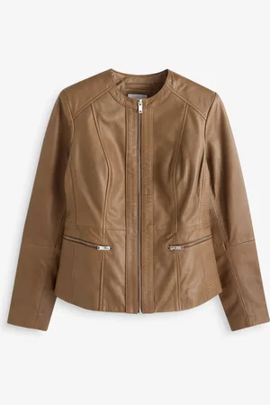Urban Code Veste en cuir sans col 40