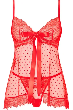 Ann Summers Ensemble Nuisette Bon Bon Bon et string en tulleXXL
