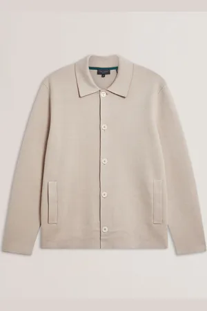 Ted Baker Thimon-Herringbone Button Through Jacket3X-Large