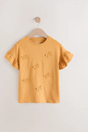 Next Short Sleeve Butterfly Appliqué 100% Cotton T-Shirt (3mths-7yrs)2 - 3 ans (92 - 98cm)