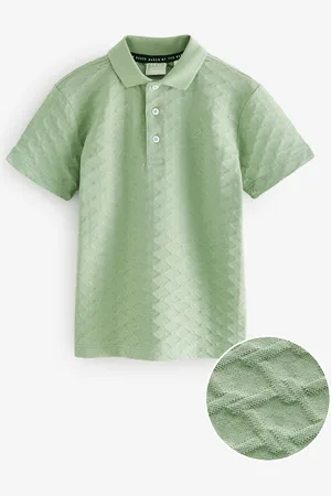Ted Baker Textured 100% Cotton Polo Shirt128134cm