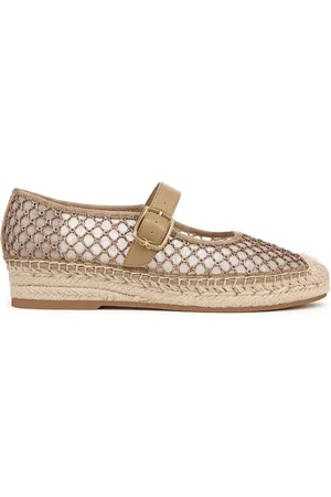 Sam Edelman Regular Fit Gold Mackiemesh Mary Jane Shoes