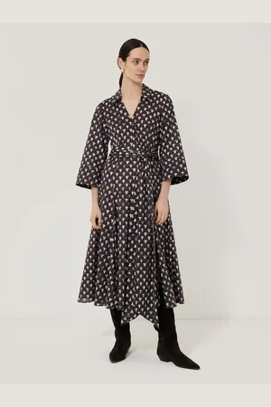 Jigsaw 100% Cotton Tulip Voile Midi Dress38
