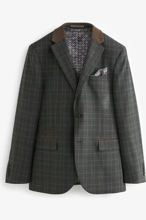Next Veste de costume à carreaux garnie54 Long (UK 44 L)