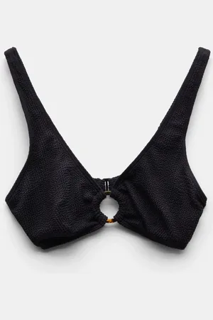 Hush Puppies Effet froissé Ring Ribbed Bikini Top46