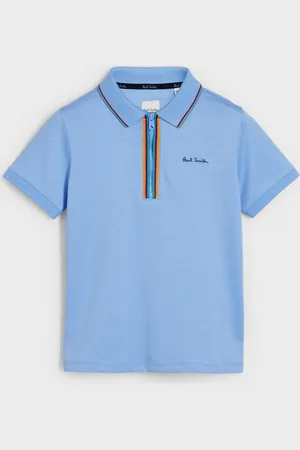 Paul Smith Garçons Manches courtes Artist 100% Cotton Quarter Zip Polos3 - 4 ans (98 - 104cm)