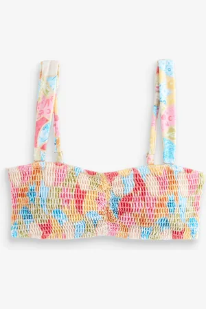 Never Fully Dressed Haut de bikini brillant froncé44