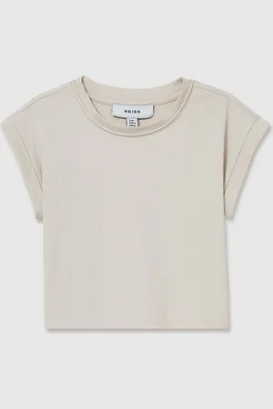 Reiss Terry Cotton Jersey Cropped T-Shirt6 - 7 ans (116 - 122cm)