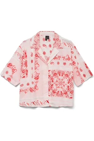 VERO MODA Paisley Printed Short Sleeve ShirtL 12