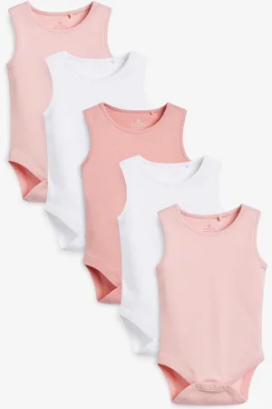 Next Baby 100% Cotton Vest Bodysuits 5 PackPremière taille (50cm)