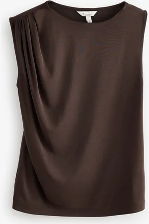 Next Premium Modal Ruched Drape Sleevless Top