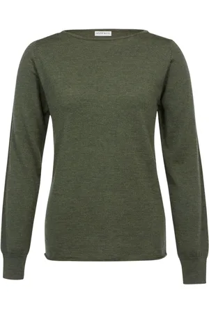 CELTIC & CO. Green Merino Fine Knit Boat JumperPetit