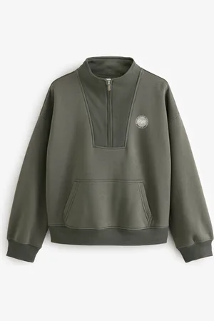 Next Graphic Mod Zip Neck Sweat TopXL Regular