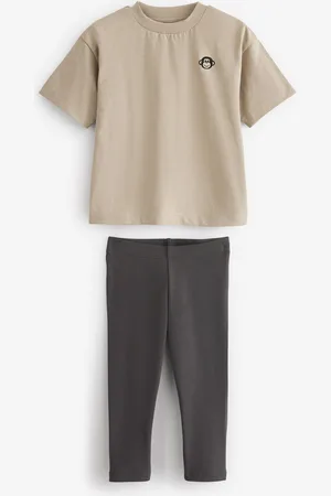 Next Ensemble Manches courtes 100% coton - T-shirt et Leggings (3mths-7yrs)6 - 7 ans (116 - 122cm)
