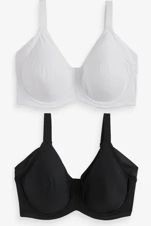 Next Ultimate Support F-K Cup Under Arm Smoothing Non Pad Wired Minimising Bras 2 Pack75H