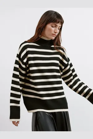 Albaray Rayure Turtle Neck Pull36