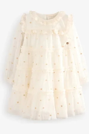 Laura Ashley Sequin Mesh Midi Dress104110cm