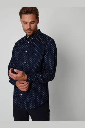 Threadbare Chemise à manches longues à imprimé géométrique avec stretchL