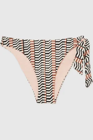 Reiss Charlie Chevron-Stripe Bikini Bottoms40